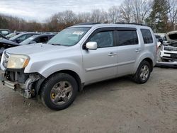 Salvage cars for sale at North Billerica, MA auction: 2011 Honda Pilot EXL