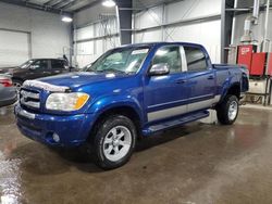 Salvage cars for sale at Ham Lake, MN auction: 2006 Toyota Tundra Double Cab SR5