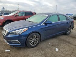 Salvage cars for sale at Woodhaven, MI auction: 2017 Hyundai Sonata SE