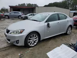 Salvage cars for sale at Seaford, DE auction: 2012 Lexus IS 250