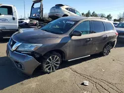 Salvage cars for sale at Denver, CO auction: 2015 Nissan Pathfinder S