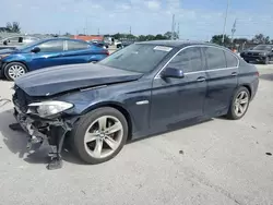 Salvage cars for sale at Homestead, FL auction: 2011 BMW 535 I