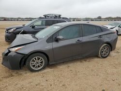 Salvage cars for sale from Copart San Antonio, TX: 2017 Toyota Prius