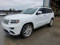 Salvage cars for sale at Conway, AR auction: 2014 Jeep Grand Cherokee Summit