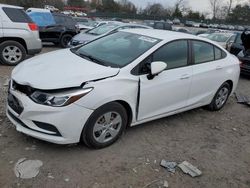 Salvage Cars with No Bids Yet For Sale at auction: 2018 Chevrolet Cruze LS