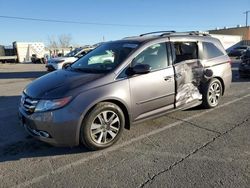 Salvage cars for sale at Anthony, TX auction: 2015 Honda Odyssey Touring