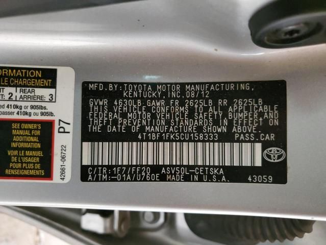 2012 Toyota Camry Base