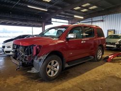 Salvage cars for sale from Copart American Canyon, CA: 2008 Nissan Armada SE