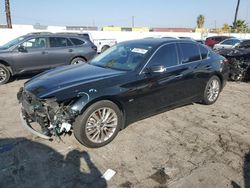 Salvage cars for sale at Van Nuys, CA auction: 2019 Infiniti Q50 Luxe