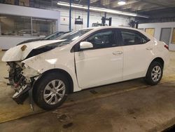 Salvage cars for sale from Copart Wheeling, IL: 2017 Toyota Corolla L