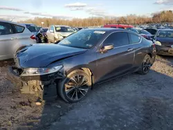 Salvage cars for sale at Duryea, PA auction: 2017 Honda Accord EXL