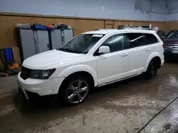 Salvage cars for sale at Kincheloe, MI auction: 2017 Dodge Journey Crossroad