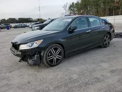 Salvage cars for sale at Dunn, NC auction: 2017 Honda Accord Sport