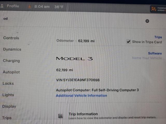 2022 Tesla Model 3