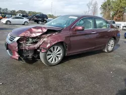 Salvage cars for sale at Dunn, NC auction: 2013 Honda Accord EXL