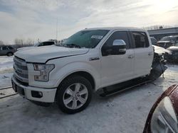 Salvage cars for sale at Wayland, MI auction: 2016 Ford F150 Supercrew