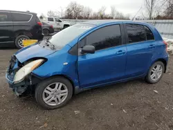 Salvage cars for sale at London, ON auction: 2007 Toyota Yaris