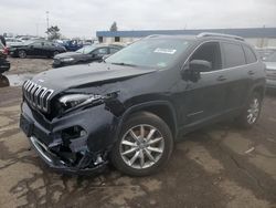 Vehiculos salvage en venta de Copart Woodhaven, MI: 2014 Jeep Cherokee Limited