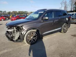 Vehiculos salvage en venta de Copart Dunn, NC: 2016 Mitsubishi Outlander GT