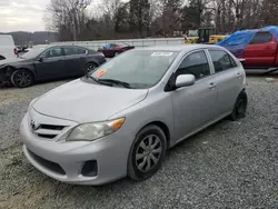 Toyota salvage cars for sale: 2012 Toyota Corolla Base