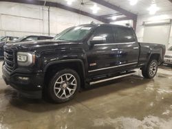 Salvage cars for sale at Avon, MN auction: 2016 GMC Sierra K1500 SLE