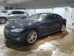 Salvage cars for sale at Candia, NH auction: 2015 Tesla Model S 85D