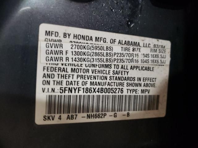 2004 Honda Pilot EXL