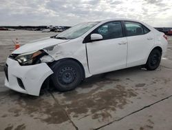 Salvage cars for sale at Grand Prairie, TX auction: 2015 Toyota Corolla L