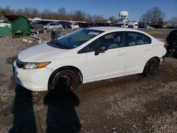 Honda Civic salvage cars for sale: 2012 Honda Civic LX