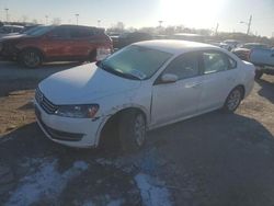 Salvage cars for sale at Indianapolis, IN auction: 2013 Volkswagen Passat S