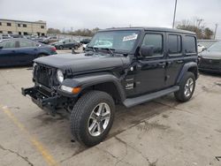 Jeep salvage cars for sale: 2020 Jeep Wrangler Unlimited Sahara