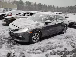 Salvage cars for sale at Exeter, RI auction: 2017 Honda Civic LX