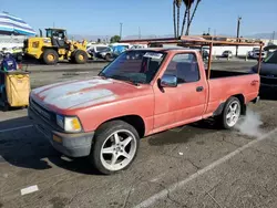 Salvage cars for sale from Copart Van Nuys, CA: 1989 Toyota Pickup 1/2 TON Short Wheelbase DLX