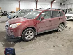 Salvage cars for sale at Center Rutland, VT auction: 2014 Subaru Forester 2.5I Premium