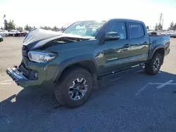 Salvage cars for sale at Rancho Cucamonga, CA auction: 2021 Toyota Tacoma Double Cab