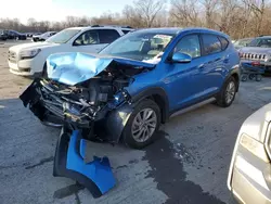 Salvage cars for sale at Ellwood City, PA auction: 2017 Hyundai Tucson Limited