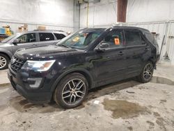 Salvage cars for sale from Copart Milwaukee, WI: 2017 Ford Explorer Sport