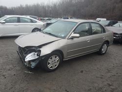 Salvage cars for sale at Marlboro, NY auction: 2003 Honda Civic LX