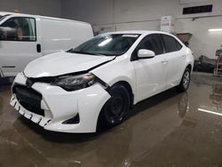 Salvage cars for sale from Copart Elgin, IL: 2017 Toyota Corolla L