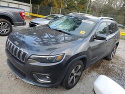 Salvage cars for sale at Greenwell Springs, LA auction: 2020 Jeep Cherokee Limited