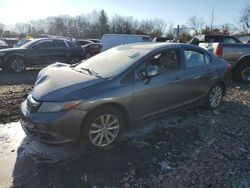 Salvage cars for sale at Chalfont, PA auction: 2012 Honda Civic EXL