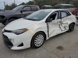 Salvage cars for sale at Savannah, GA auction: 2017 Toyota Corolla L