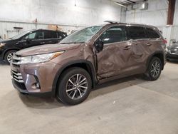 Clean Title Cars for sale at auction: 2017 Toyota Highlander SE