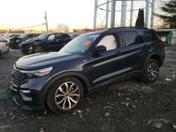 Salvage cars for sale at Windsor, NJ auction: 2022 Ford Explorer ST-Line