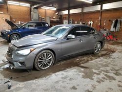 Salvage cars for sale at Ebensburg, PA auction: 2018 Infiniti Q50 Luxe