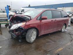 Salvage cars for sale at Woodhaven, MI auction: 2013 Toyota Sienna XLE