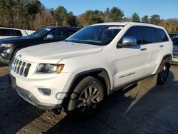 Salvage cars for sale at Mendon, MA auction: 2015 Jeep Grand Cherokee Limited