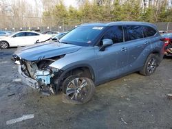 Salvage cars for sale at Waldorf, MD auction: 2022 Toyota Highlander XLE