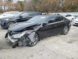 Salvage cars for sale at Austell, GA auction: 2015 Acura TLX Tech