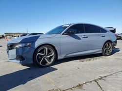 Honda salvage cars for sale: 2022 Honda Accord Sport